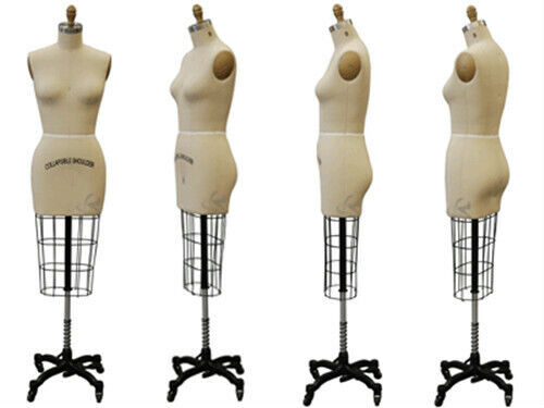 Professional Pro female Working dress form, Mannequin, Half Size 4, w/Hip+ARM - Picture 1 of 3