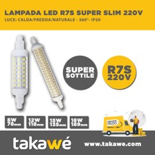 LAMPADA LED BAIONETTA R7S DIMMER 7W/8W/12W/15W/18W LUCE: CALDA/FREDDA/NATURALE