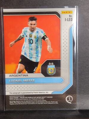 その他 ziyeck panini prizm Qatar signatur psa8 2022 Panini Prizm World Cup Qatar - Signatures Lionel Messi