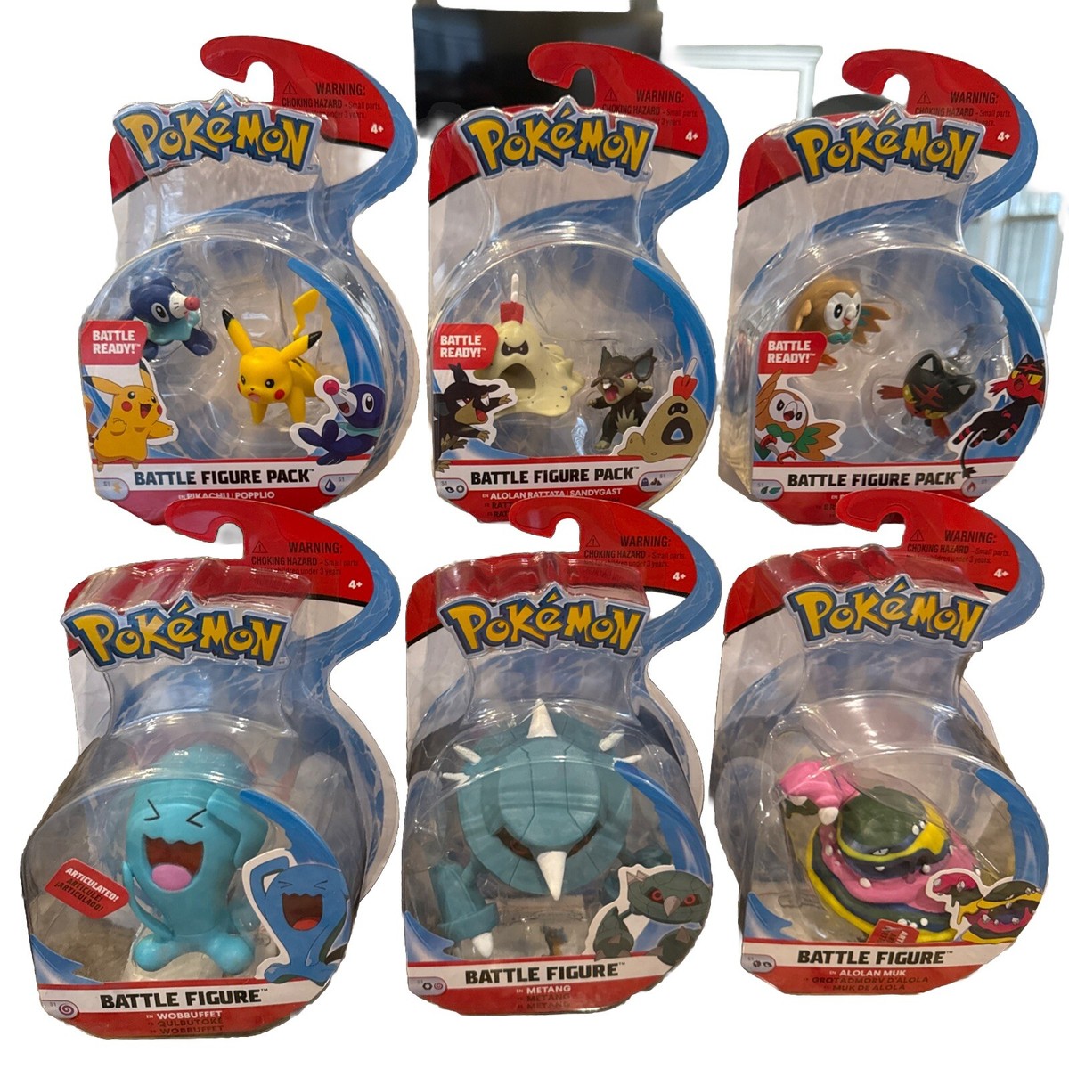 Pokemon Battle Figure Pack Lot of 6 Complete Set Series 1 Wicked