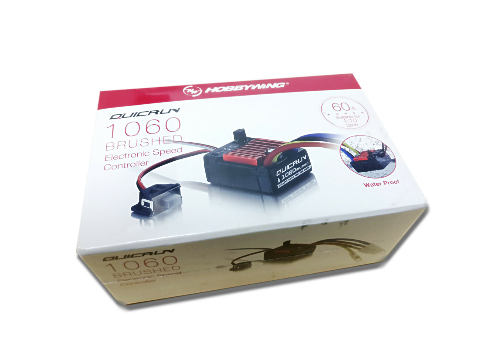 Hobbywing QuicRun 60A ESC 1060 Waterproof Brushed LiPo Compatible Tamiya Plug