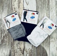 Fruit of the Loom Women's Waffle Pant NWT black, gray, white 