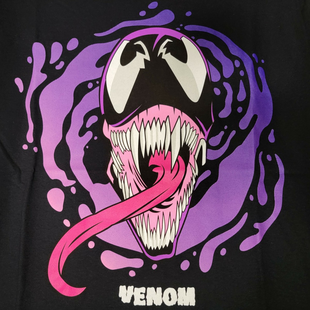 トップス VENOM PURPLE FACE SATIN LONG SHIRT トップス VENOM PURPLE FACE SATIN LONG SHIRT Women Office