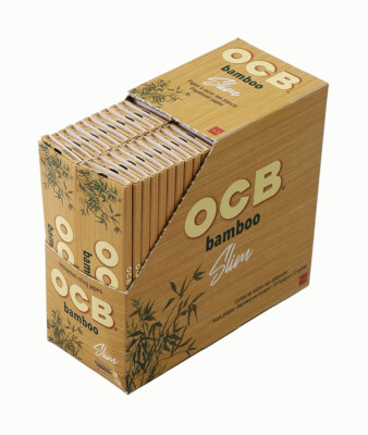 4 Boxen (200 Heftchen) OCB Bamboo Kingsize Slim Papers 100% nachhaltiger Bambus