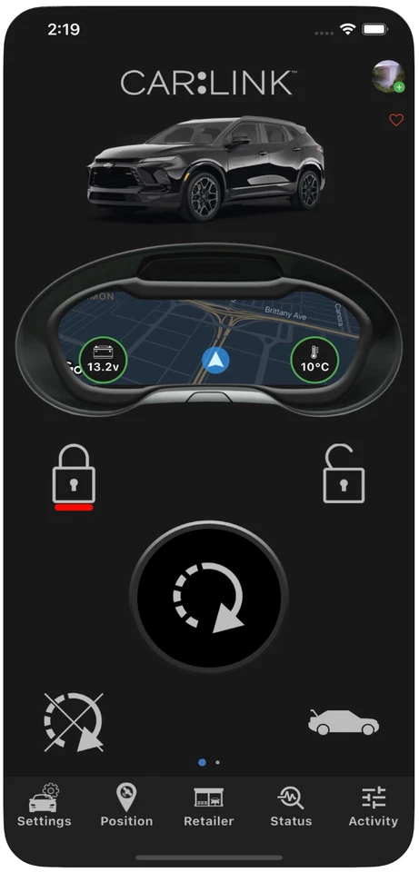 Audiovox CarLink ASCL7 Remote Start/Security Android iOS Smartphone Control App - Image 4 of 4