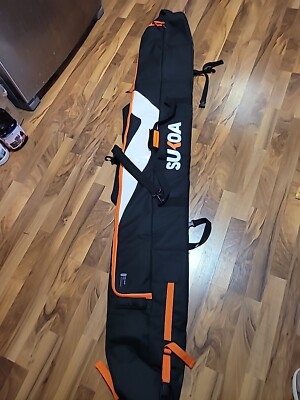 Ski Bag Premium Padded Univeral Travel Ski Carry Bag Orange
