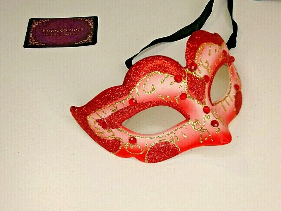 RED Elegance Mask of Masquerade - Venetian Costume Party Ball cosplay BN#113 - Image 3 of 3