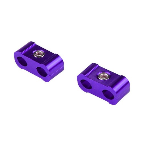 3x Purple Aluminum Engine Spark Plug Wire Separator Divider Organizer Clamp Kit - Picture 9 of 12