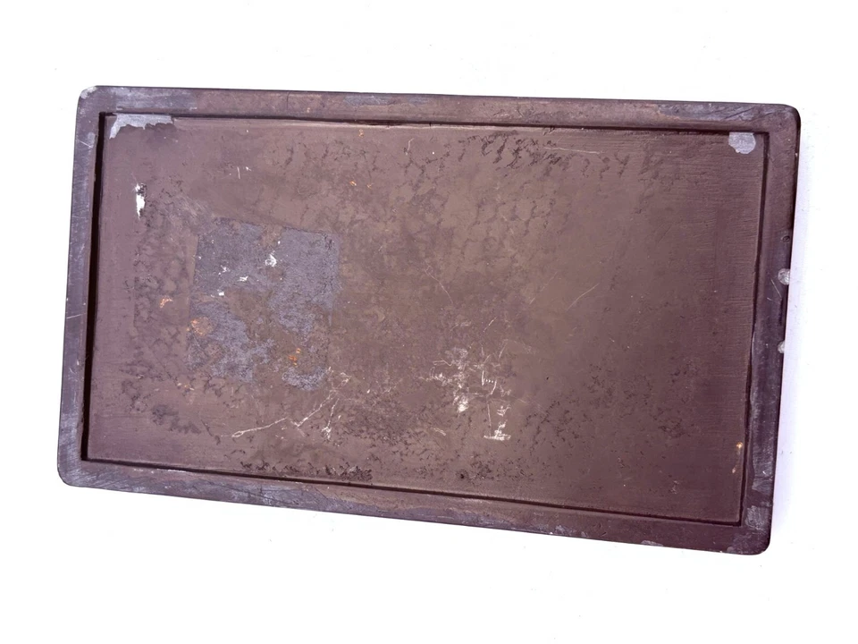 Antigua piedra de tinta negra china tallada a mano con motivo de grúa y árbol Foto 3 de 4