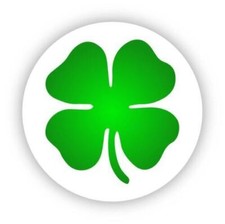 Irish Patriotic Shamrock Leaf Sticker Decal for Laptop Wall Car Truck Helmet