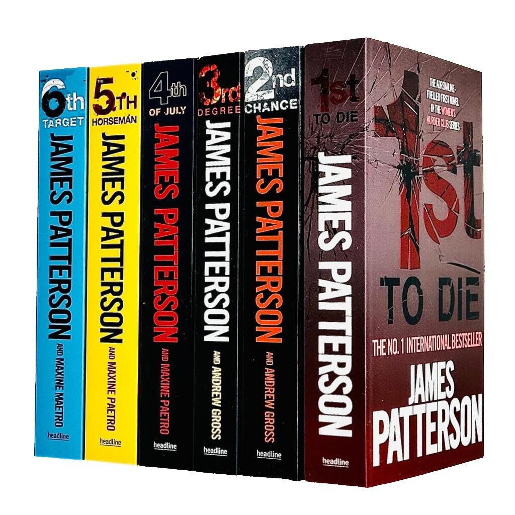 Womens Murder Club 6 Books Collection Set by James Patterson (Books 1-6) Paperba