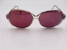 Vintage Zimco Hope Blue Translucent Oval Sunglasses Hong Kong FRAMES ONLY