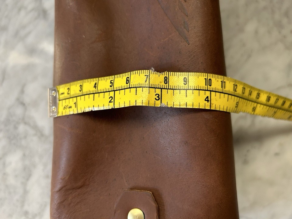 Indian Motorcycle Leather Washbag Brown Ditty Bag IMC Toiletry Shaving