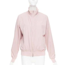 LORO PIANA Green Storm System Windjersey pink reversible bomber M