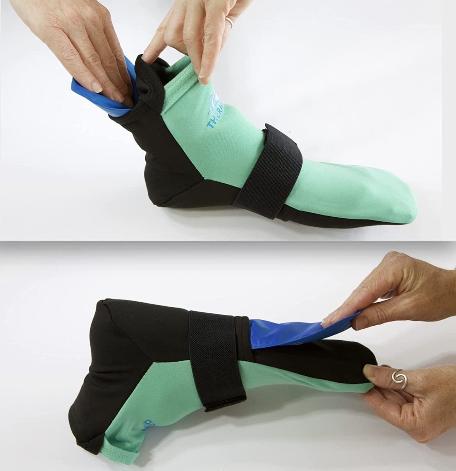 Cold Therapy Neuropathy Ice Socks includes 4 gel Packs Cooling Feet