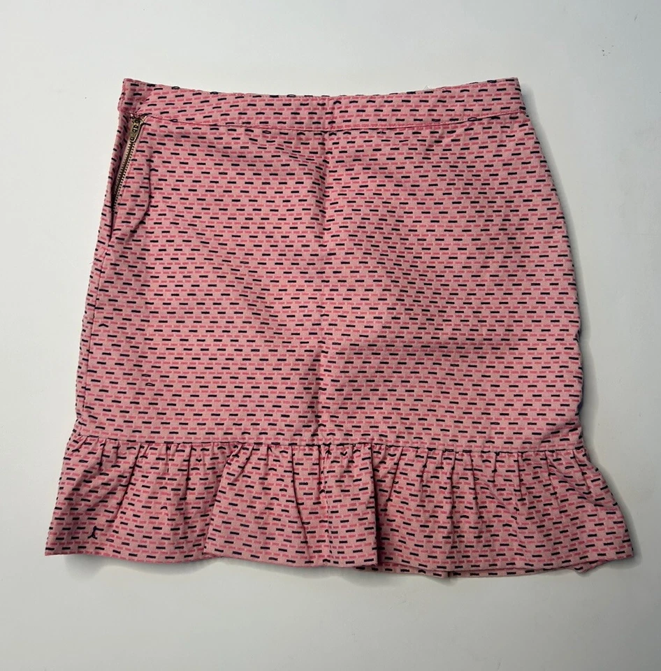 Nueva Falda Niñas BROOKS BROTHERS “fleece” Rosa Bordada Cremallera Lateral Talla 12 Foto 2 de 4