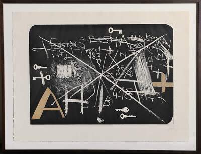 Antoni Tapies, Esperit Catala II, Etching, Aquatint and Intaglio on Guarro paper
