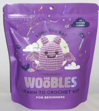 LUNA THE BAT The Woobles Learn To Crochet Kit For Beginners With Crochet Hook