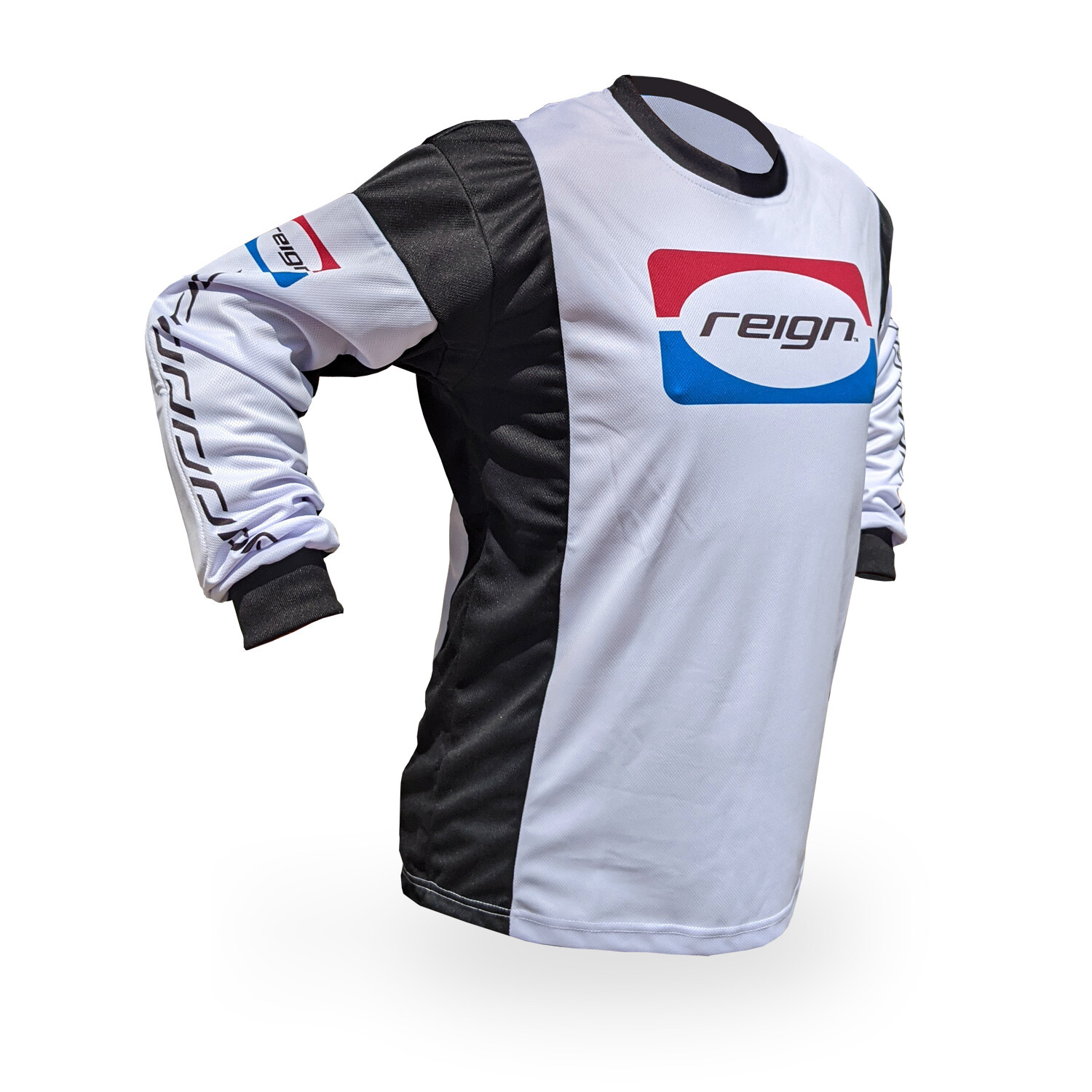 Vintage Style Reign VMX "A1" Black Motocross Jersey MX Enduro AHRMA motorcycle