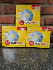 Imation 6 Pack X 3 DVD+RW 4x 2 hour CD Discs w 100% Shatterproof Case Video Data