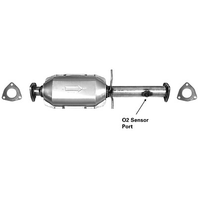 AP Exhaust 642543 Bolt-On Catalytic Converter Assembly - Direct Fit Replacement