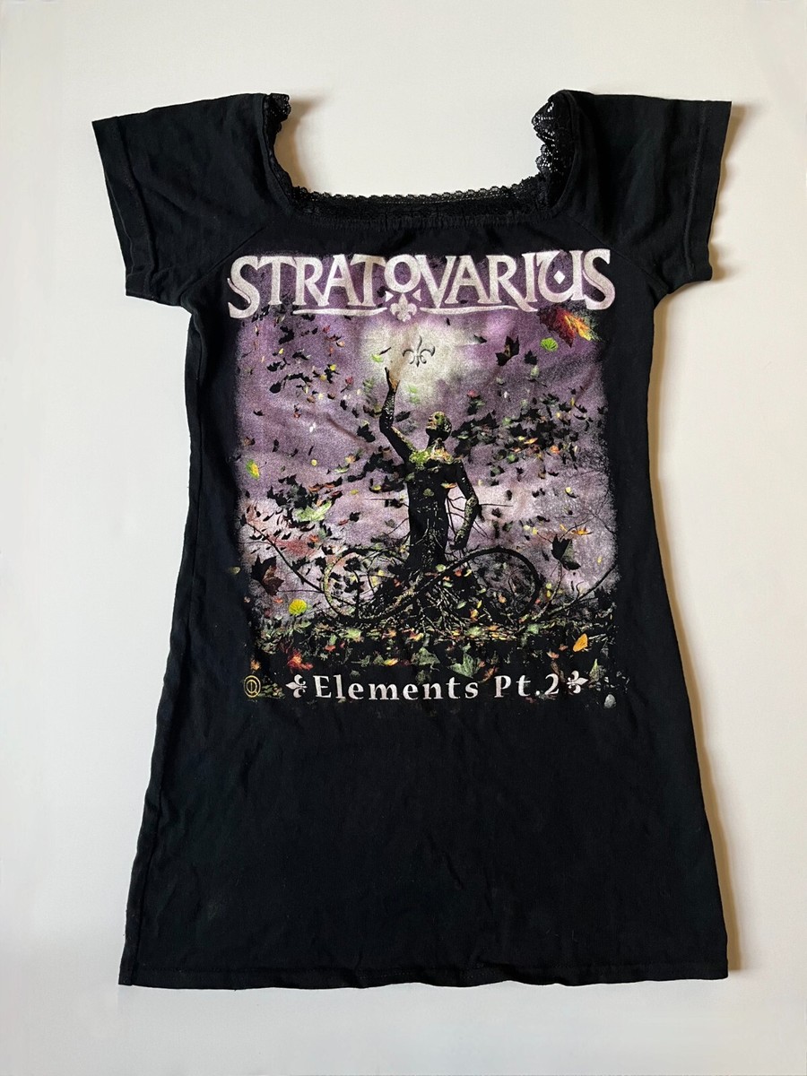 Customised Modified STRATOVARIUS Lace Neck Tour Shirt Ladies (S) Power  Metal