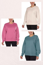Champion Sweatshirt Women Sueded Crewneck Fleece Relaxed Fit Size S, M, L, XXL