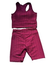 New Mix 2 piece set sport bra and leggings Red Size S/M
