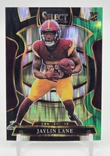 2025 Panini Select - Jaylin Lane #89 Concourse Black & Green Shock Prizm (RC)