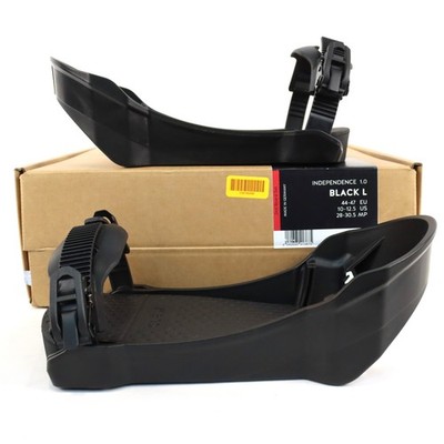 Clew Independence 1.0 Snowboarding Binding 2nd Base Set In Black - Size Large