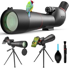 Gosky 20-60 85 Spotting Scope with Tripod - Phone Adapter, Dual Focusing...