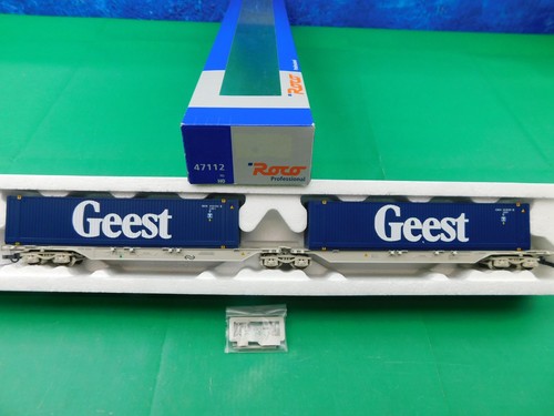 C22 Roco 1:87 H0 Güterwagen 47112 NS Doppel-Containerwagen Geest AC OVP TOP | Zustand: Gebraucht