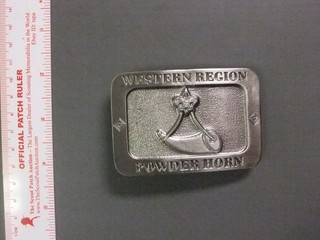 Boy Scout Western Region Powder Horn Award Belt Buckle 9928PP