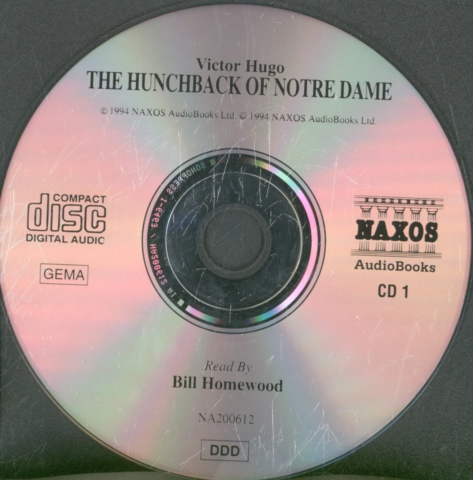 Bill Homewood Victor Hugo - Hunchback of Notre Dame double CD Europe Naxos 1994 - Bild 4 von 4