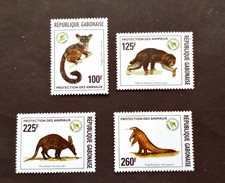 WILDLIFE SET VF MNH FRANCE GABON (STMO)