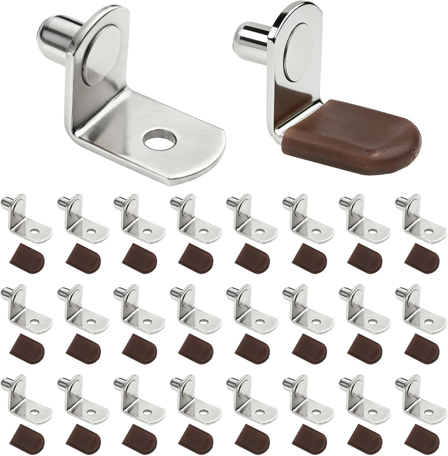 1/4 inch Shelf Pegs for Shelves Cabinet Shelf Support Ppegs Metal Shelving Pins-image