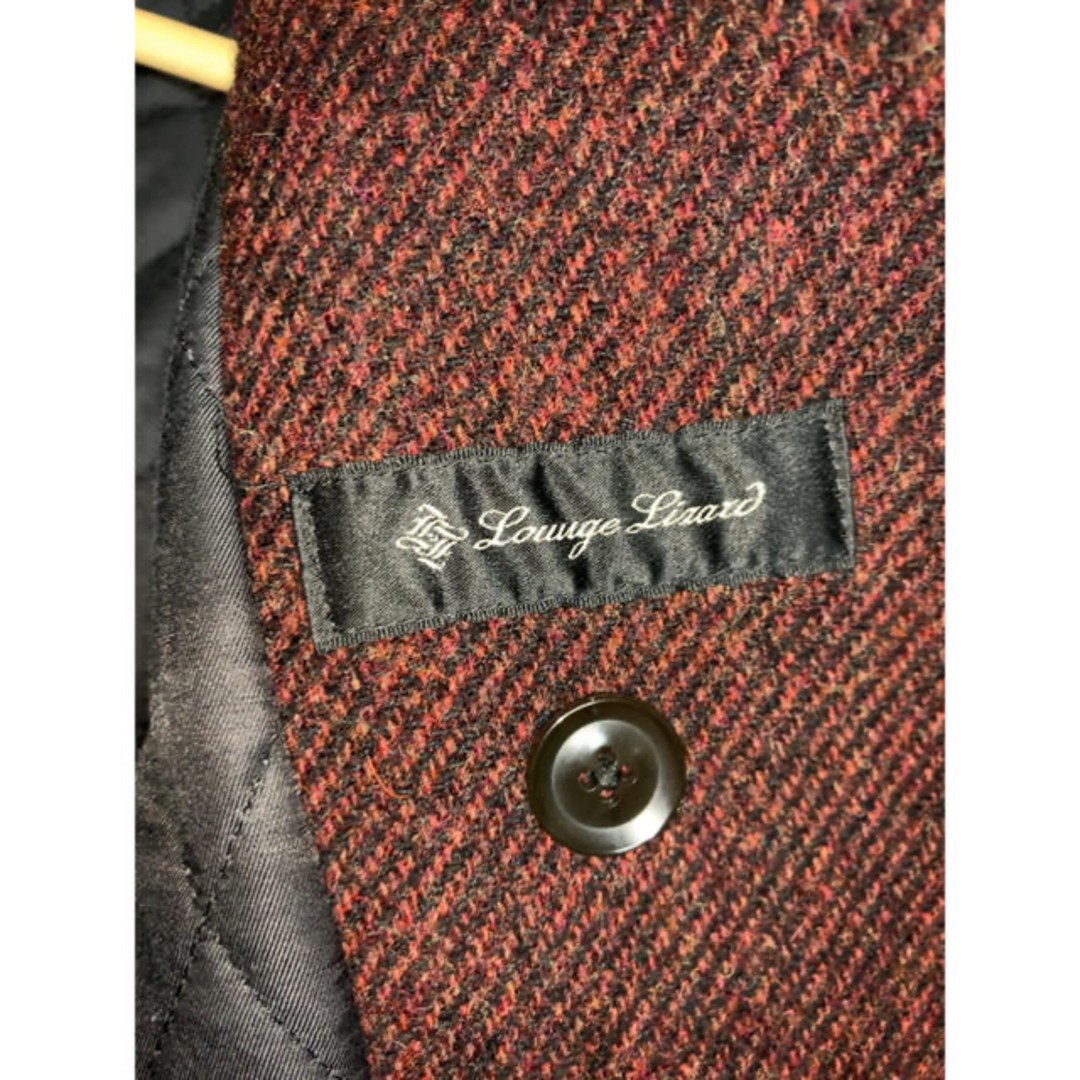 Winter Items   Leather Patch Herringbone Peacoat - image 4