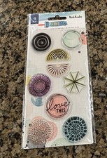 Vicki Boutin Print Shop LOVE THIS 9 Piece Stamp Set Circles
