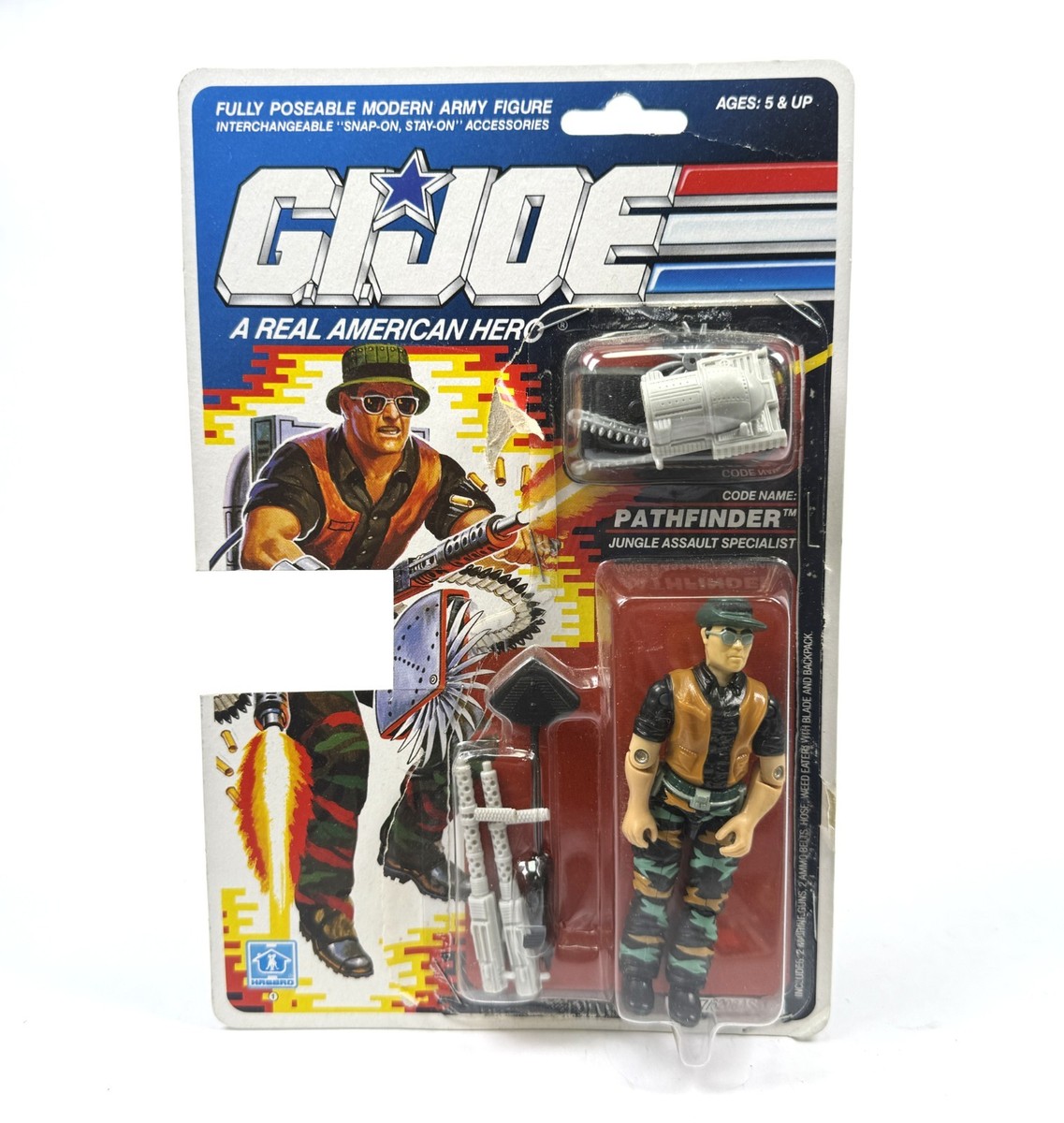 Pathfinder V1 Vintage GI Joe Figure Complete w/ Card Back 1990