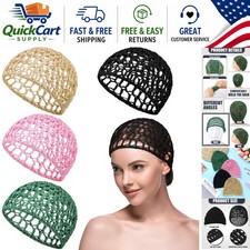 Lightweight Women's Crochet Hair Net Snood - Set of 4 - Fashion Meets Function