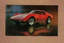 1977 Chevrolet Corvette Postcard Made In Usa