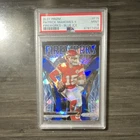 2021 Panini Prizm Fireworks Blue Ice /99 Patrick Mahomes II F-15 PSA Mint 9