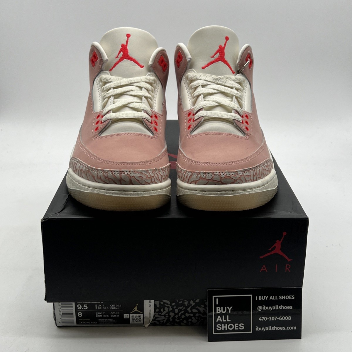 nike air jordan 3 retro rust pink