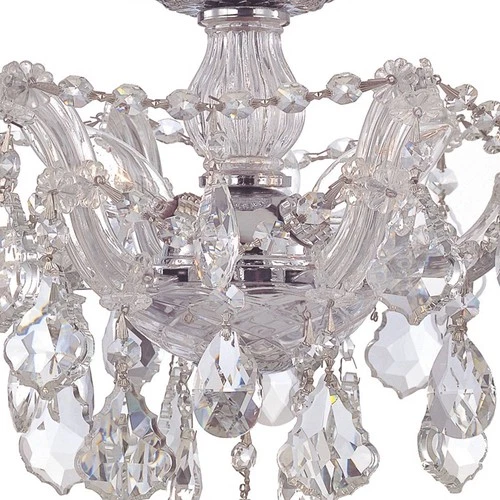 Crystorama Maria Theresa 13 1/2" Wide Chrome Ceiling Light - Picture 4 of 6