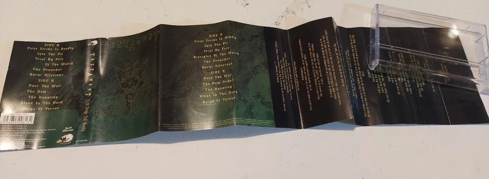 TESTAMENT - First Strike Still  Deadly 2001 Burnt Offerings /Spitfire MC - Image 3 of 3