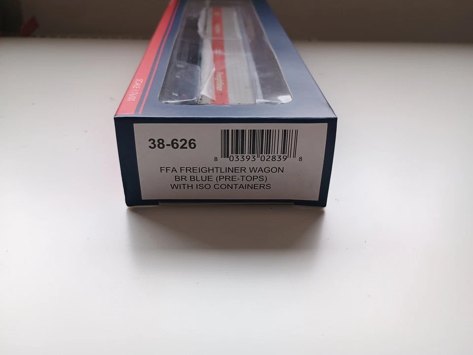 Bachmann 38-626 BR Blue Pre-TOPS FFA Freightliner car with 2x ISO Containers MIB - Image 3 of 4