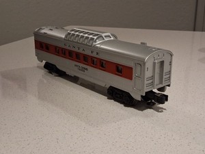 Lionel 6-16059 O Gauge Santa Fe Vista Dome Illuminated Passenger Car