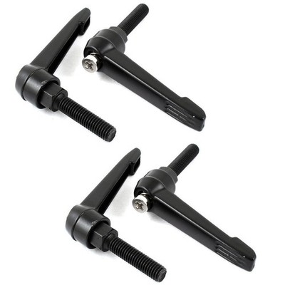 4pcs 8mm Dia 30mm Length Thread Metal Machine Adjustable Handle Kd *la