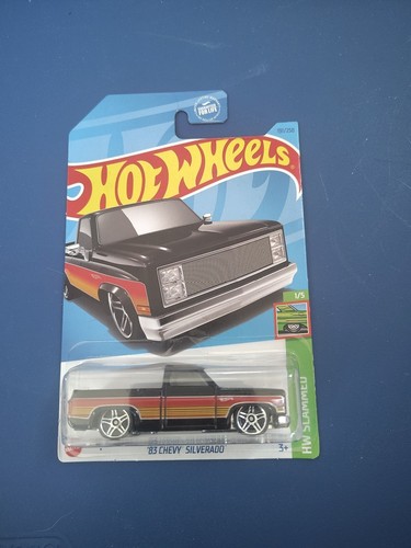hot wheels 83 chevy silverado black