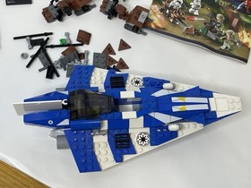 LEGO Star Wars Lot - Plo Koon Starfighter, Battle Packs, 4 Planets, Peridea Etc.